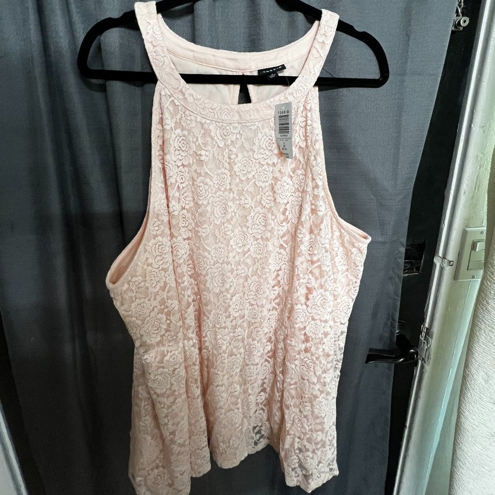 TORRID PINK Baby doll Top